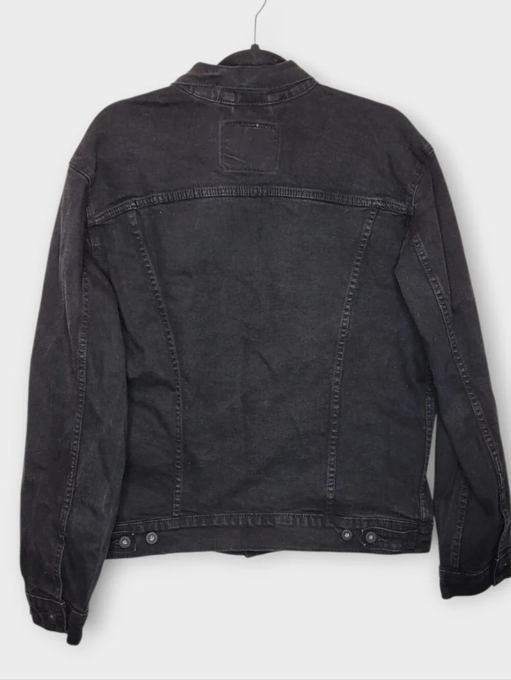 Levis Mens Denim Trucker Jean Jacket L Black